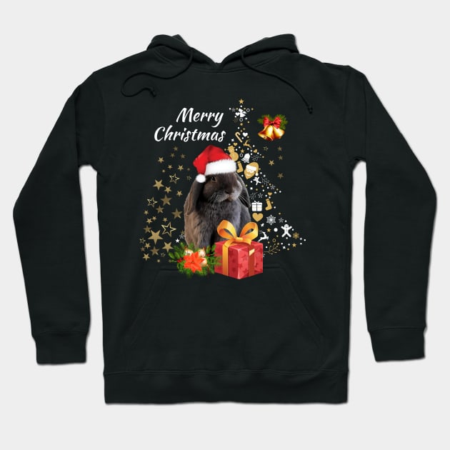 Sweet Christmas Bunny Christmas Bunny Hoodie by Hariolf´s Mega Store